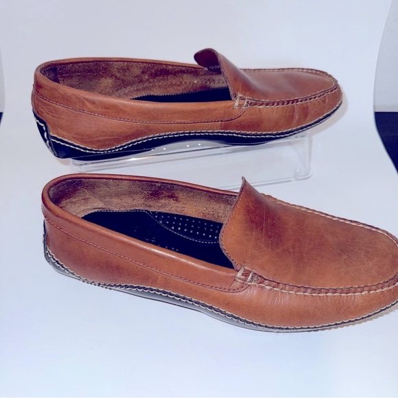 Cole  Haan Men’s Tan Leather Loafers - Picture 1 of 9